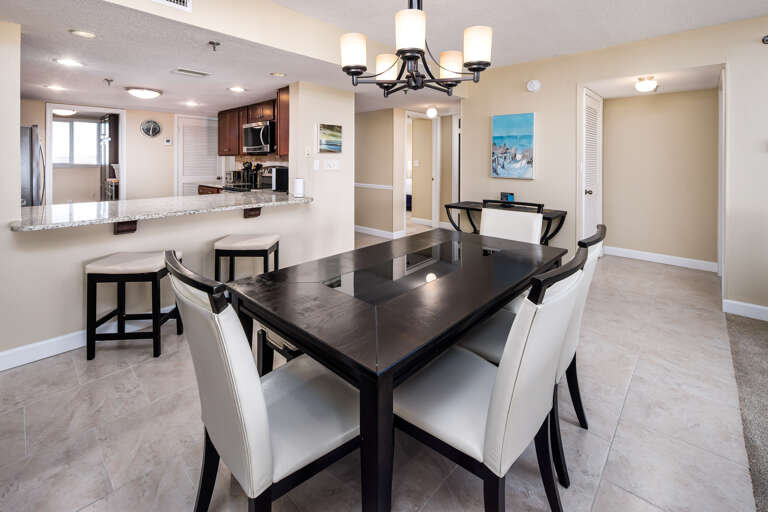 Such a great vacation home perk...dine right from the home after a long day on the beach.