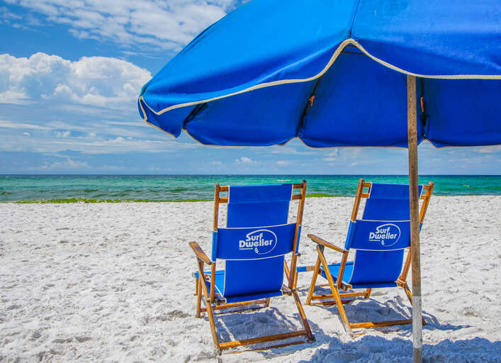 All of our daily and weekly guests receive the following complimentary guest package: 2 beach chairs and umbrella set up for you on the beach (March 1 to October 31).