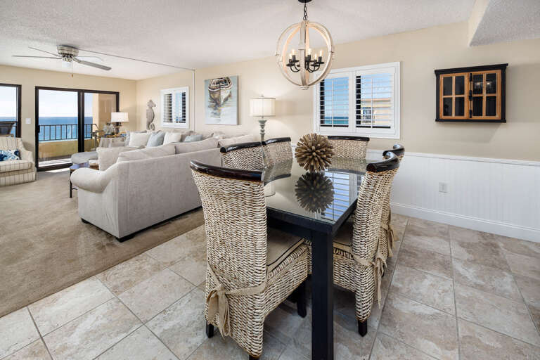 Perfect for your next meal with family or friends; with ample seating for six!