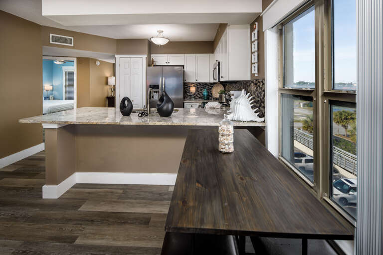 Even while dining you are reminded that you are at the beach - enjoy your beach front meal!