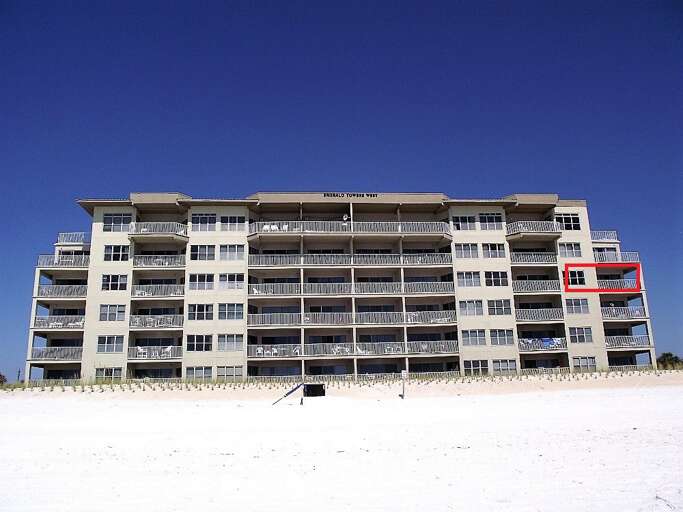 The red box indicates where your unit and balcony is located. 