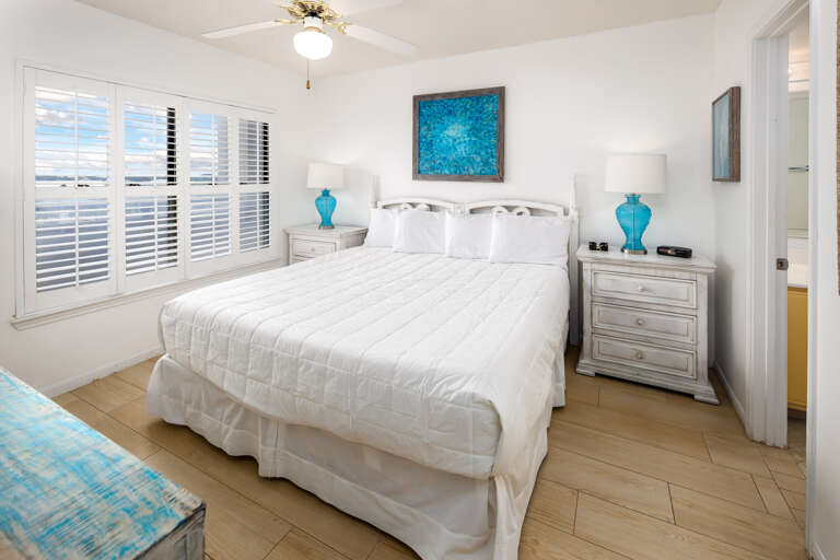 With a king size bed.