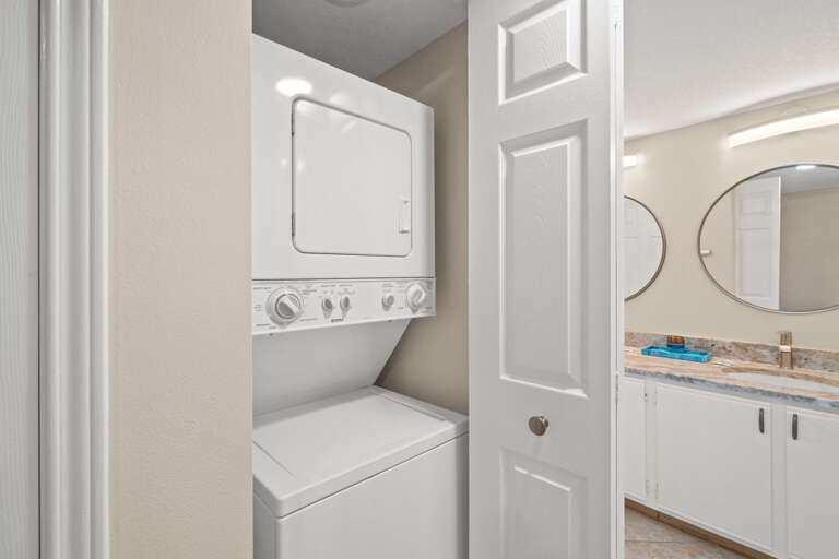 Washer and dryer for your laundry needs.