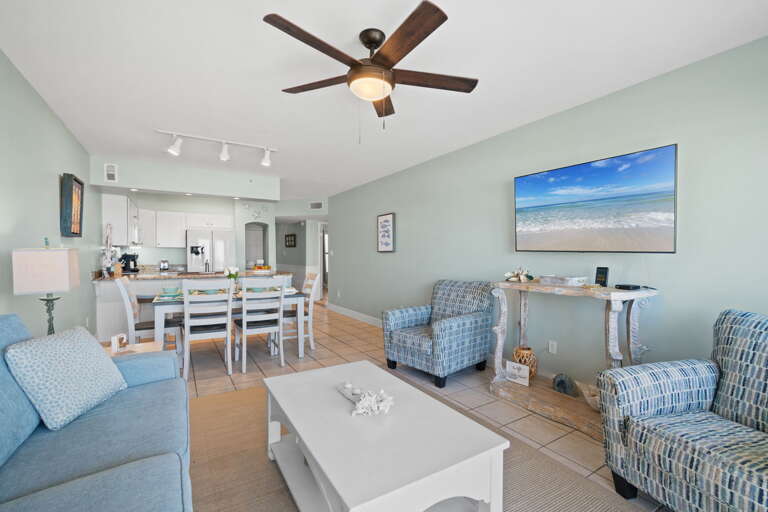 The perfect gathering area for family and friends.