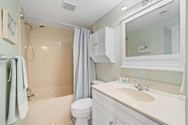 Wash away your worries. Shower and tub combination