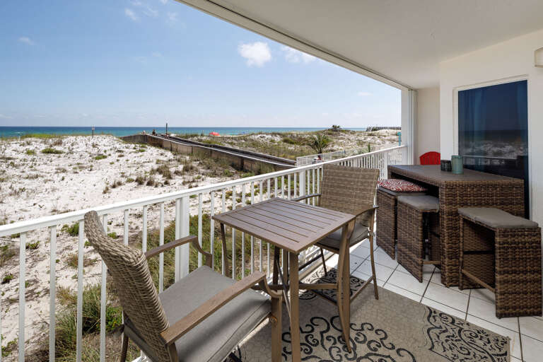 You can get a good look at the dunes from the balcony. 