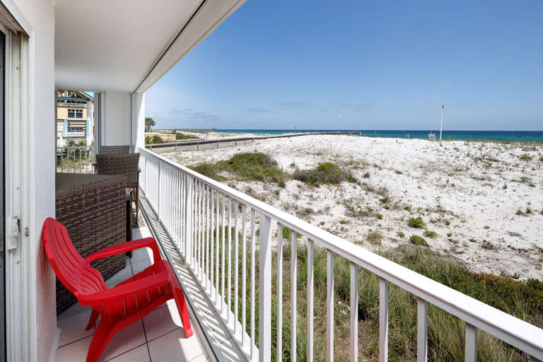 Enjoy this spacious balcony. 