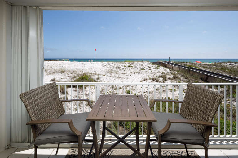 Have your morning cup of coffee or a drink with a view. 