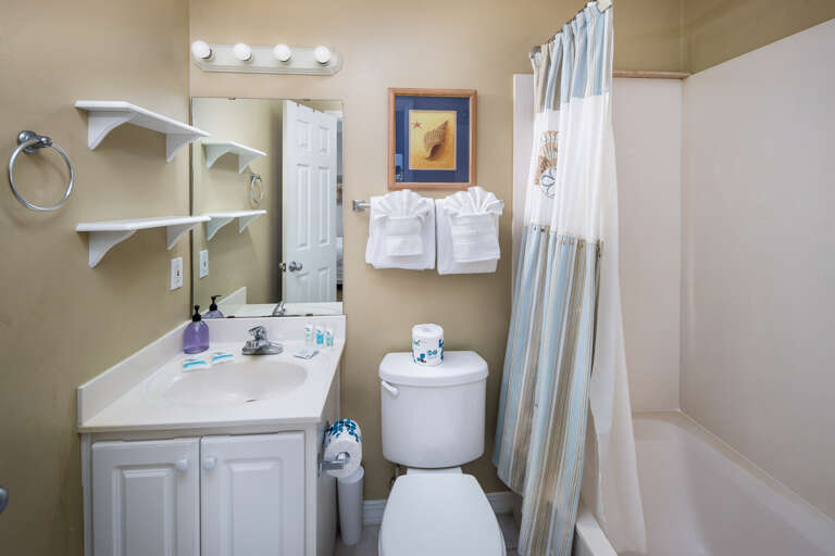 One of 3 bathrooms in this unit.