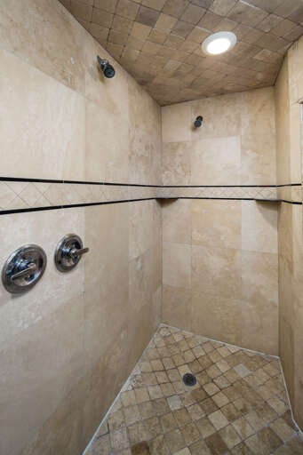 Additional view of the walk in shower