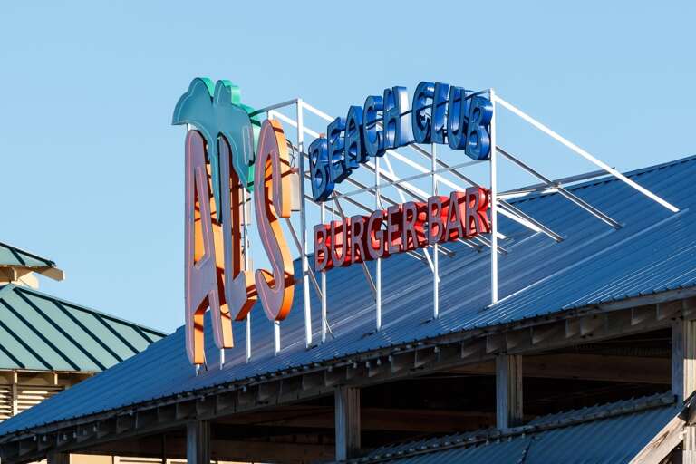 Also on Okaloosa Island, AJ's is perfect for live entertainment and adult beverage time, as well as fun seafood meals for the little ones to try.