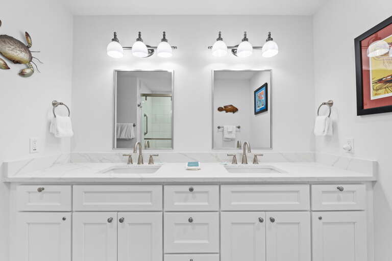 Large double vanity!