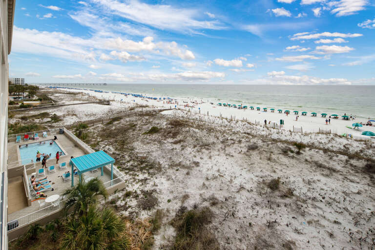 Enjoy wonderous views of the emerald coast!