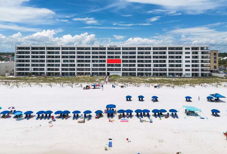 Red rectangle indicates location of unit balcony
