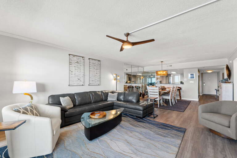 The perfect place to kickback for family movie night.