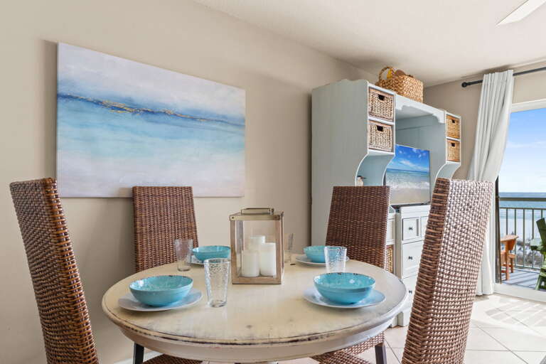 The Dining area is conveniently located next to the living area 