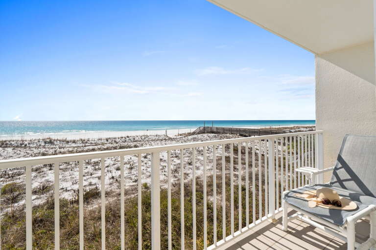 Large corner unit balcony