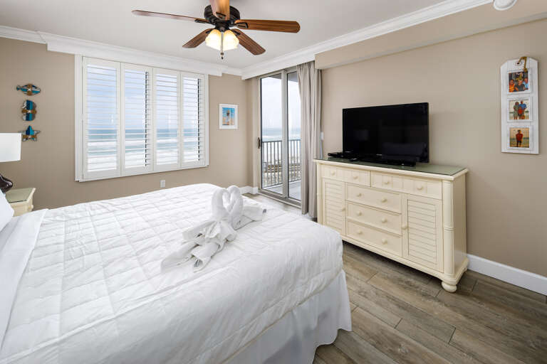 Return time after time to this gorgeous beachfront master bedroom!
