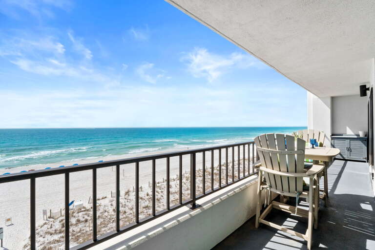 Step onto the balcony and take in sweeping ocean views just steps from the sand.