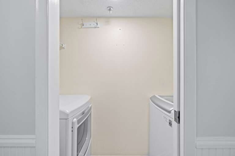 Full size washer and dryer for your convenience