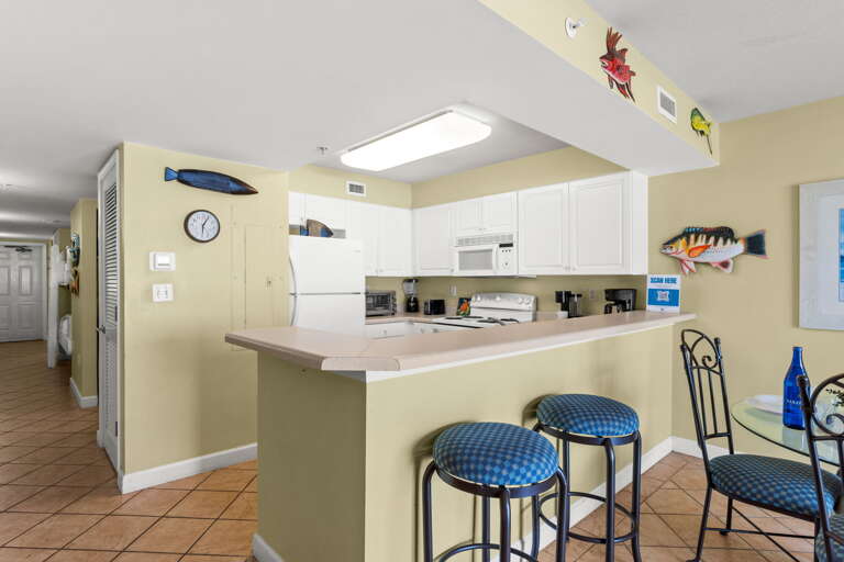 Additional seating at the breakfast bar