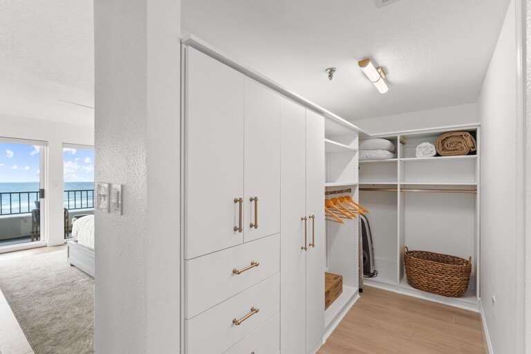 Spacious closet!