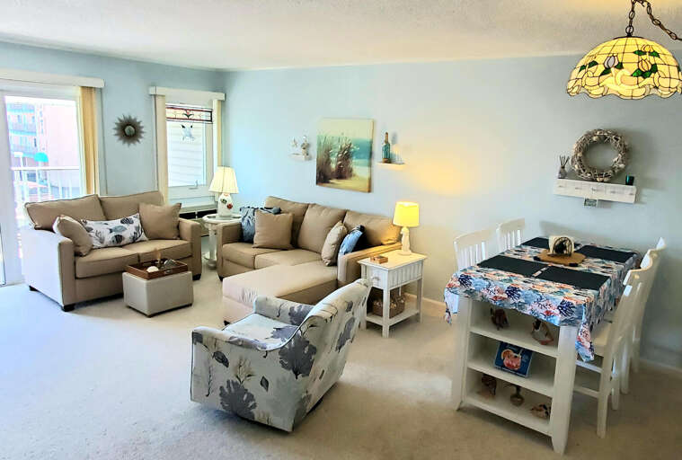 Living and dining area - Barbados Sun 305