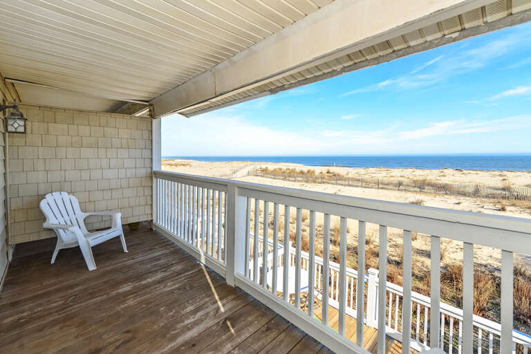Upstairs Oceanfront Balcony