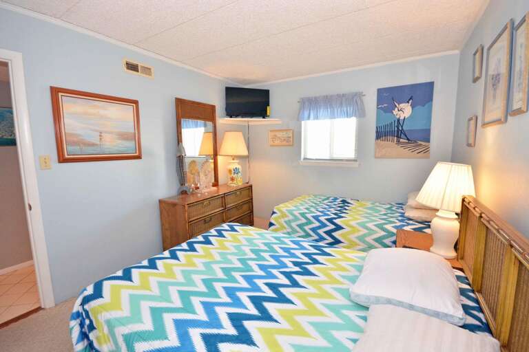 Bedroom 2 with Twin and Double