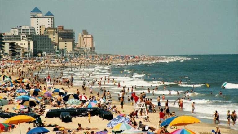 Ocean City, MD Beach Aerial View