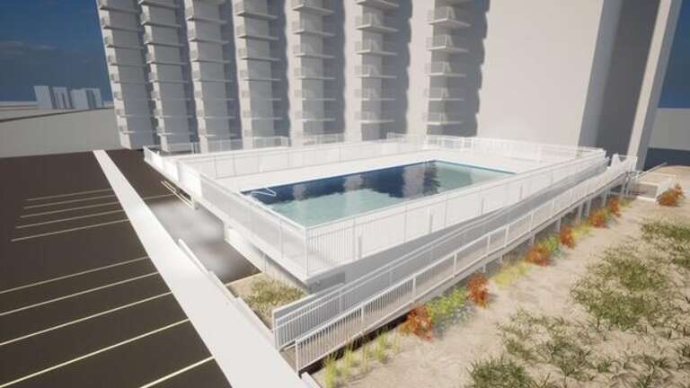 New Outdoor Pool , Deck and Wheelchair Ramp 2025