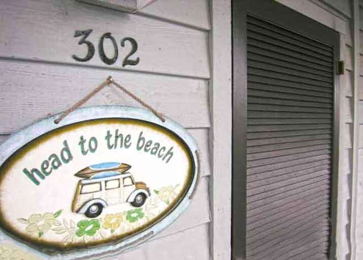 FRONT DOOR OUR PLACE AT THE BEACH
