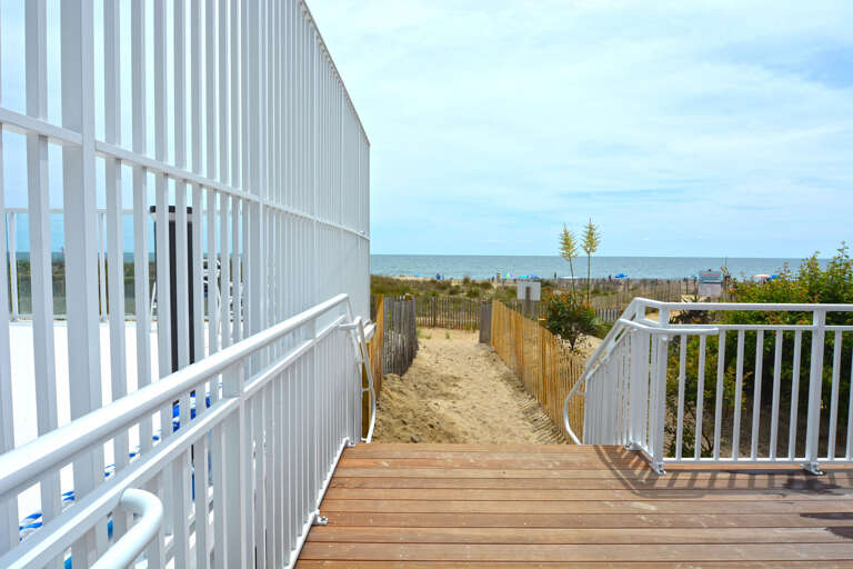 BEACH ACCESS FROM POOL DECK