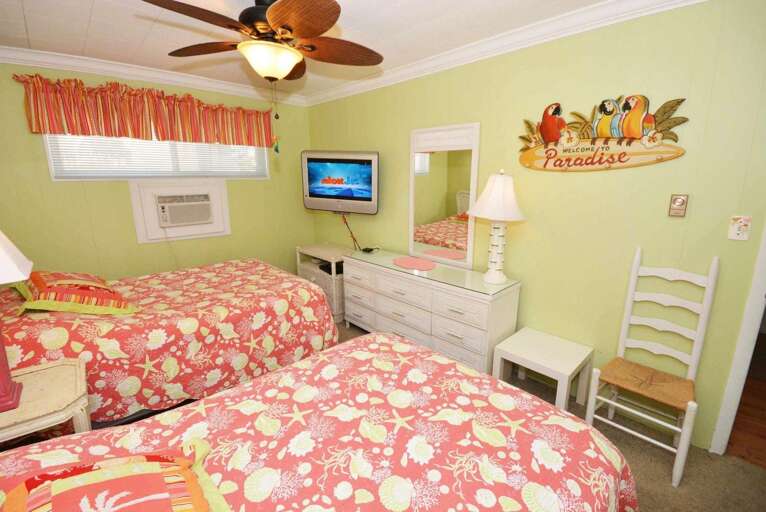 First Bedroom with 2 Doubles