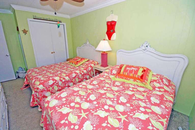 First Bedroom with 2 Doubles