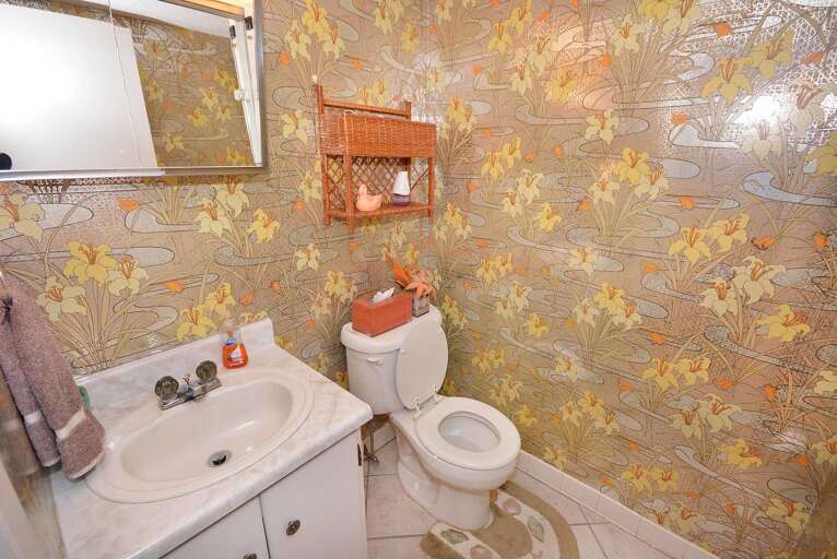 Half Bathroom in Hallway