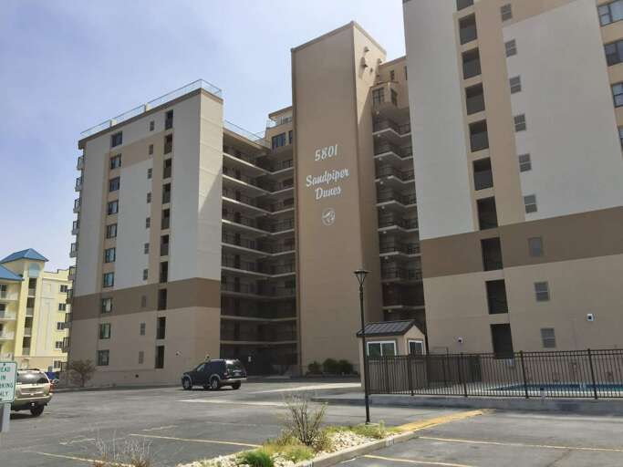 Back of Sandpiper Dunes Building Back of Sandpiper Dunes Building