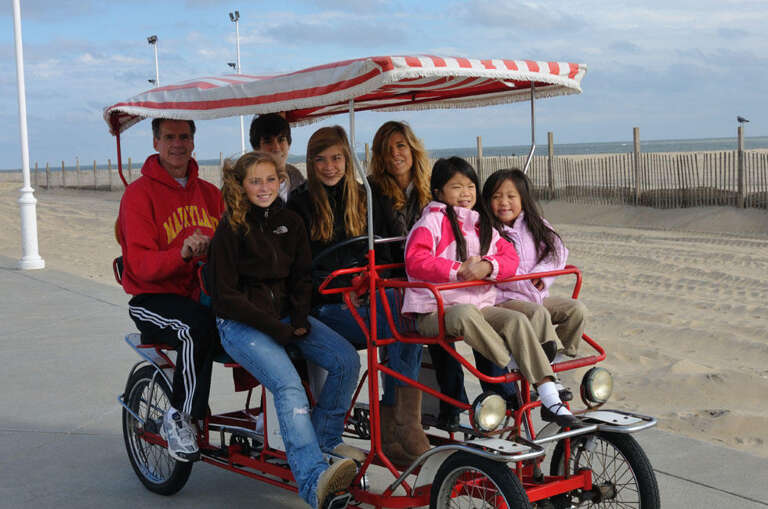 Boardwalk Biking Family fun