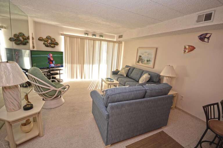 Living Room with Large Flat Screen TV Living Room with Large Flat Screen TV