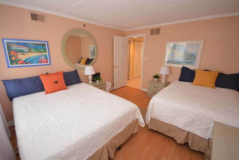 Bedroom 2 with Double and Queen