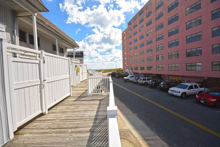 Rear Deck off of Dining Area with Ocean Block View