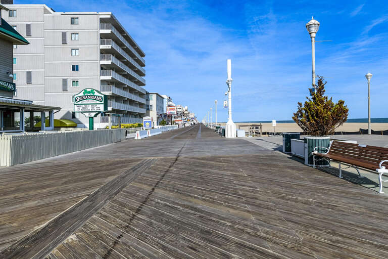 Boardwalk in Front of Golden Beach