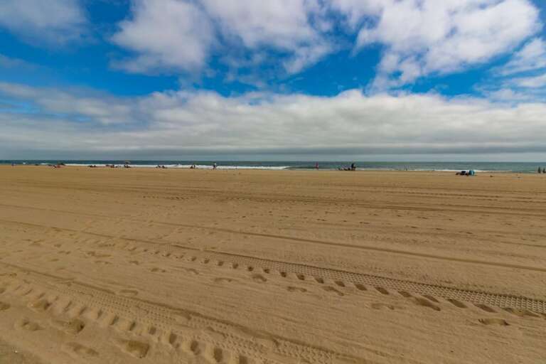 Beach in Front of Flipper's Seacret in Ocean City MD