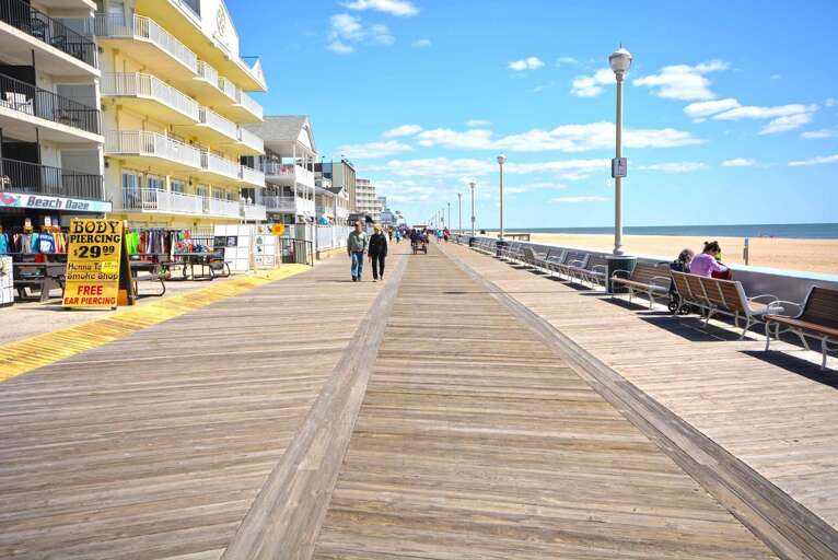 Boardwalk in Ocean City, MD