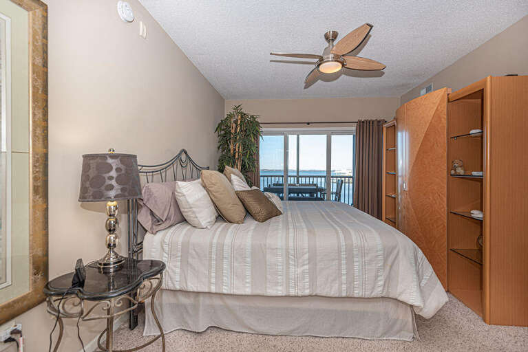 Master Bedroom with King and Balcony