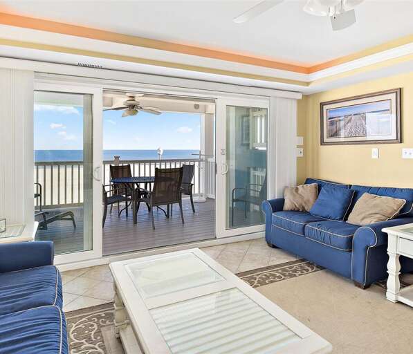 Living area at Ocean City Boardwalk Suites N-2 Living area at Ocean City Boardwalk Suites N-2