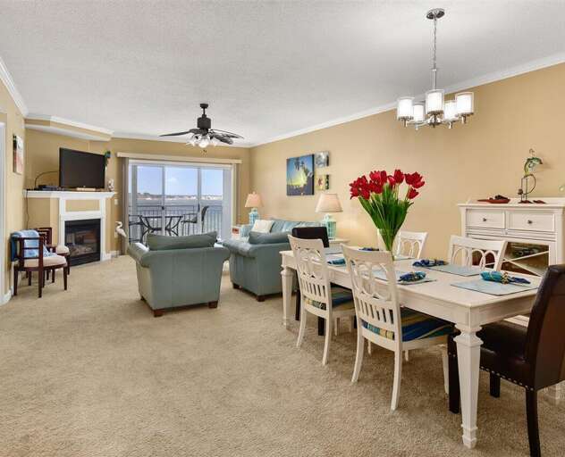 Bahia Vista #302 Dining & Living Room Area