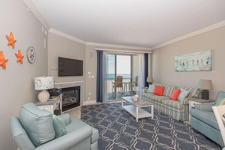 Belmont Towers 602-Living Room