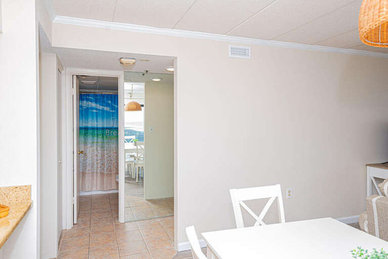Marigot Beach 401- Dining Room/Hallway Bathroom