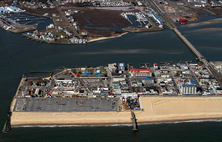Aerial View of Downtown Ocean City, MD